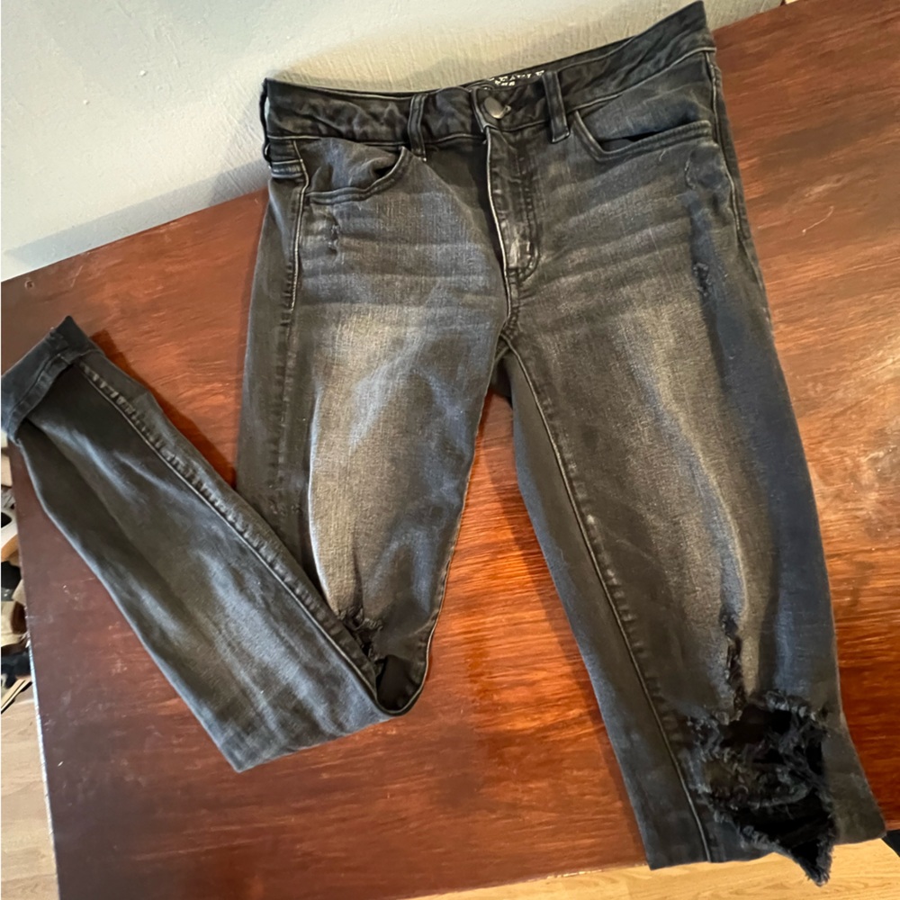 Black denim jeans- American eagle- GREAT condition